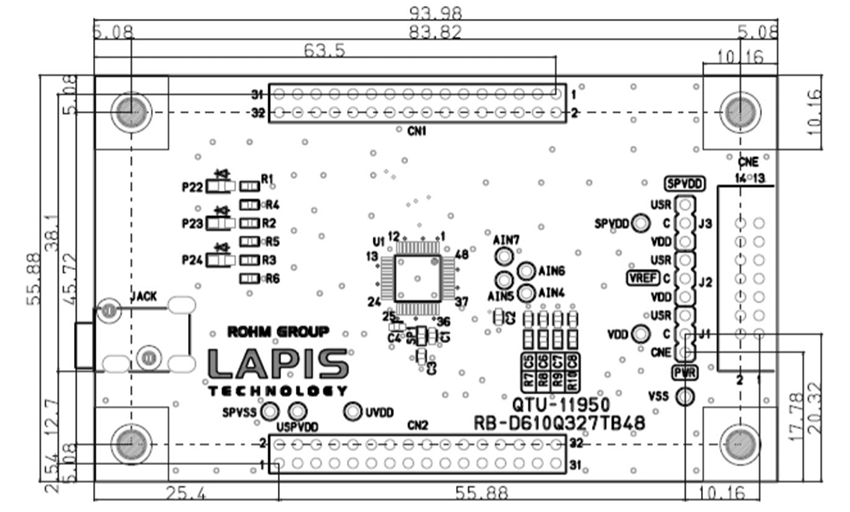 Location Circuit - ROHM Semiconductor RB-D610Q327TB48 Reference Board
